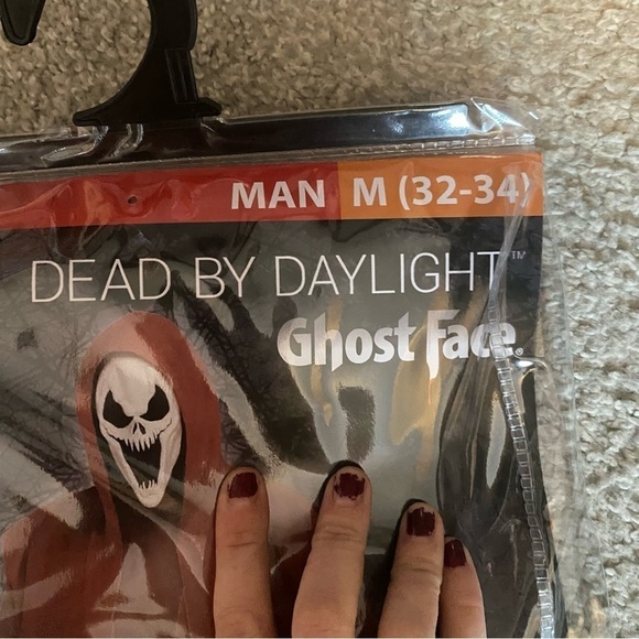 Dead any Daylight Viper Ghostface Costume NEW Men’s Medium Black Red Horror - Picture 5 of 6